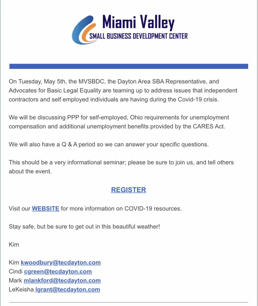 Miami Valley Small Business Development Center