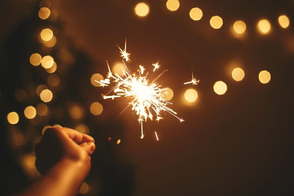 Sparkler for New Years Eve