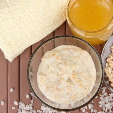 Raw ingredients used for making face masks and body scrubs